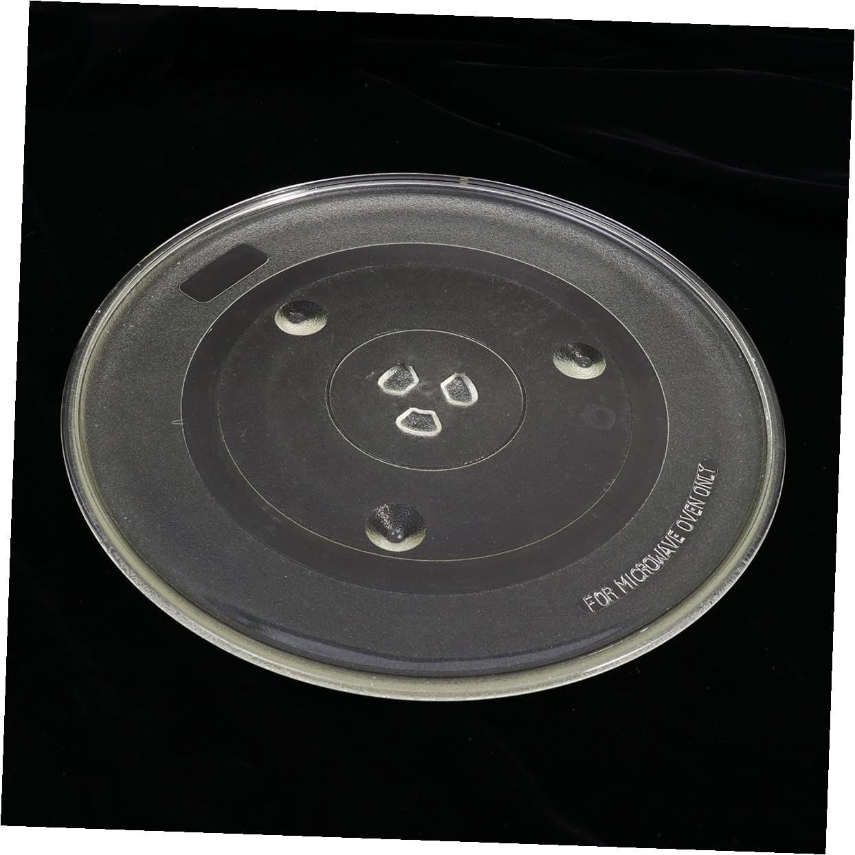 LIFKOME Y-Type Microwave Glass Turntable Plate Replacement 31.5cm Diameter Universal for Home Ovens Sturdy Glass Compatible Most Microwaves