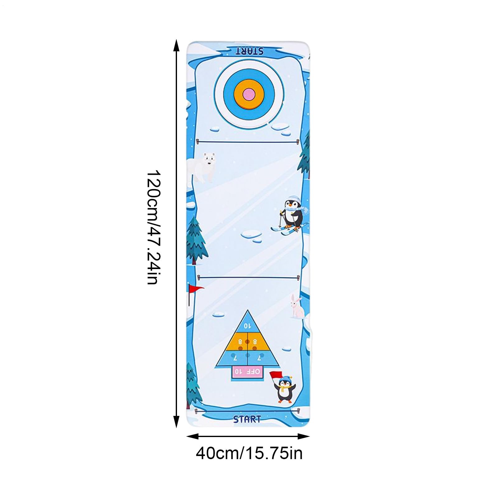 Set di curling portatile e competitivo ed educativo | Gioco da tavolo sportivo curling per amici, studenti, bambini, amatoriali e adulti