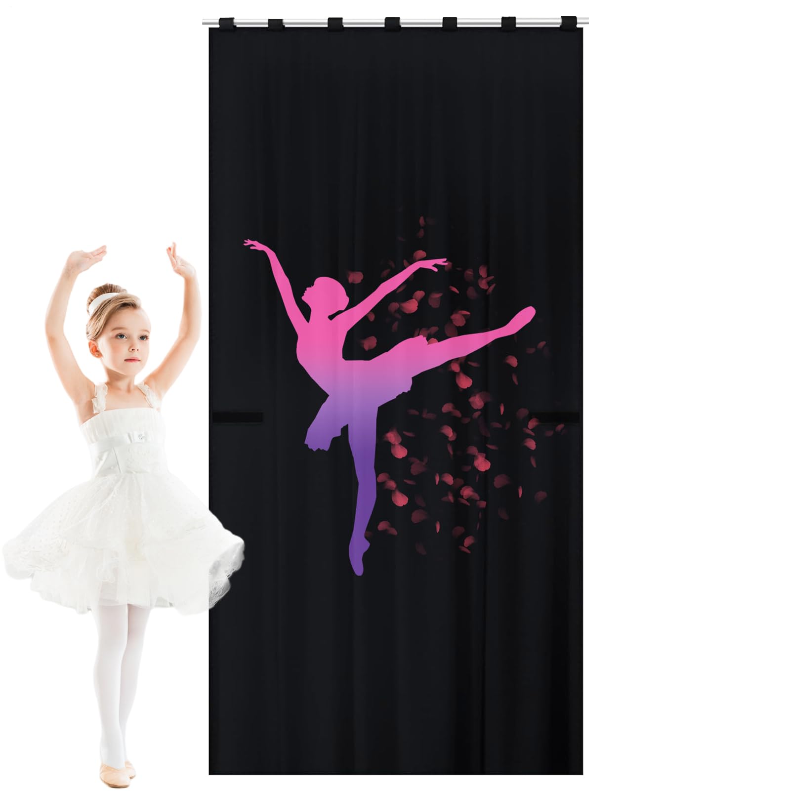 Rideaux de danseurs portables écran de confidentialité coulisses compétition