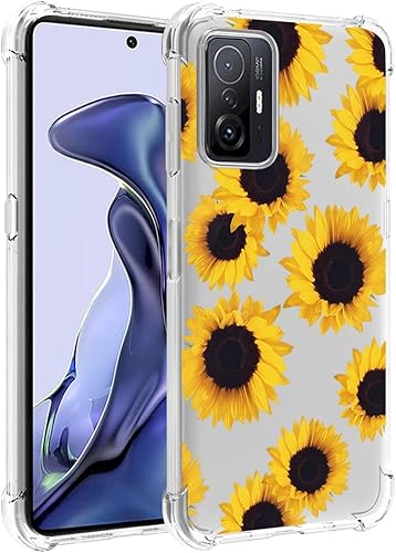 Miniatura 1 de Funda para Mi 11T 5GMi 11T Pro 5G 21081111RG Linda Caso, Transparente Flexible Bumper TPU Funda de Silicona Suave de Goma para Xiaomi Mi 11T 5G