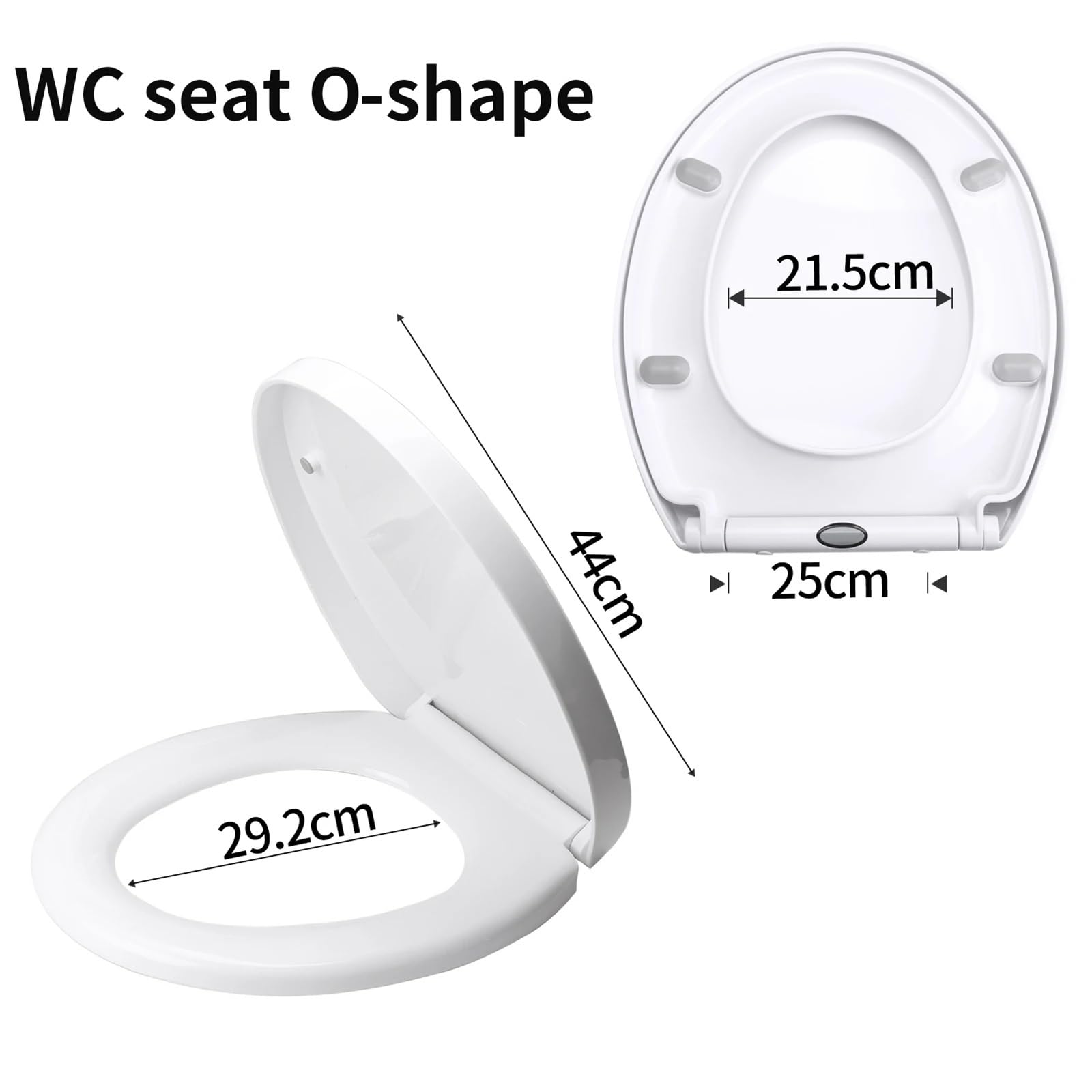 Coperchio toilette morbida chiusura Coperchio del sedile WC bidet, chiusura silenziosa, lenta