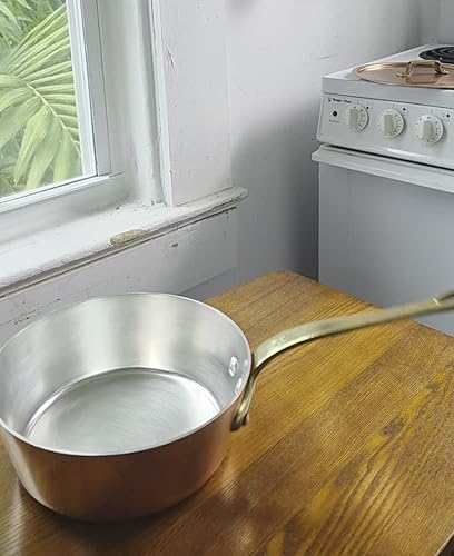 遠藤商事 業務用 エトール 片手浅型鍋 30cm 銅・真鍮・錫 日本製 AKT07030