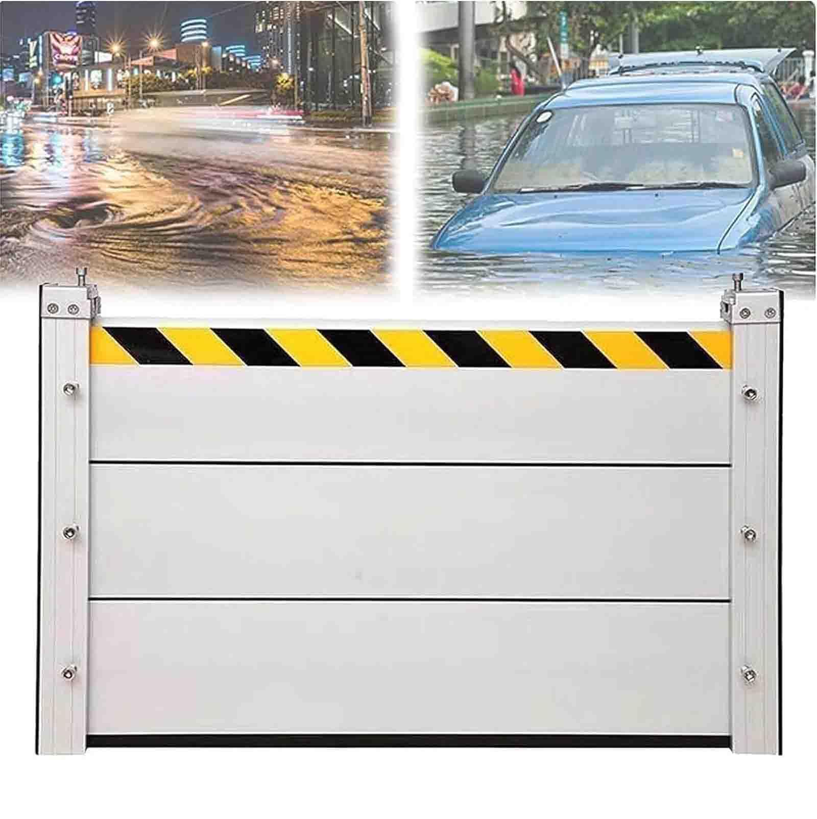 Barrière de protection contre les inondations H6 pour portes de garage extérieures