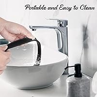 Vista 6 de Plantilla de afeitado de escote y guía de corte de cabello, banda de corte de pelo de silicona duradera curvada de alta calidad para cortes de pelo