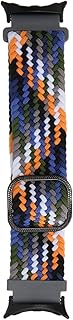Pulseira de Relógio de Tecelagem Trançada, Pulseira de Relógio Trançada de Náilon Alta Flexibilidade Elegante Multicolorido Lavável Tamanho Ajustável Respirável para Substituição