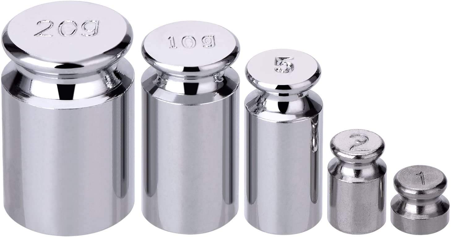 Set Pesi Di Calibrazione Per Bilancia Digitale | 1g, 2g, 5g, 10g, 20g | Con Pinzetta Per Taratura Precisa - Foto 7