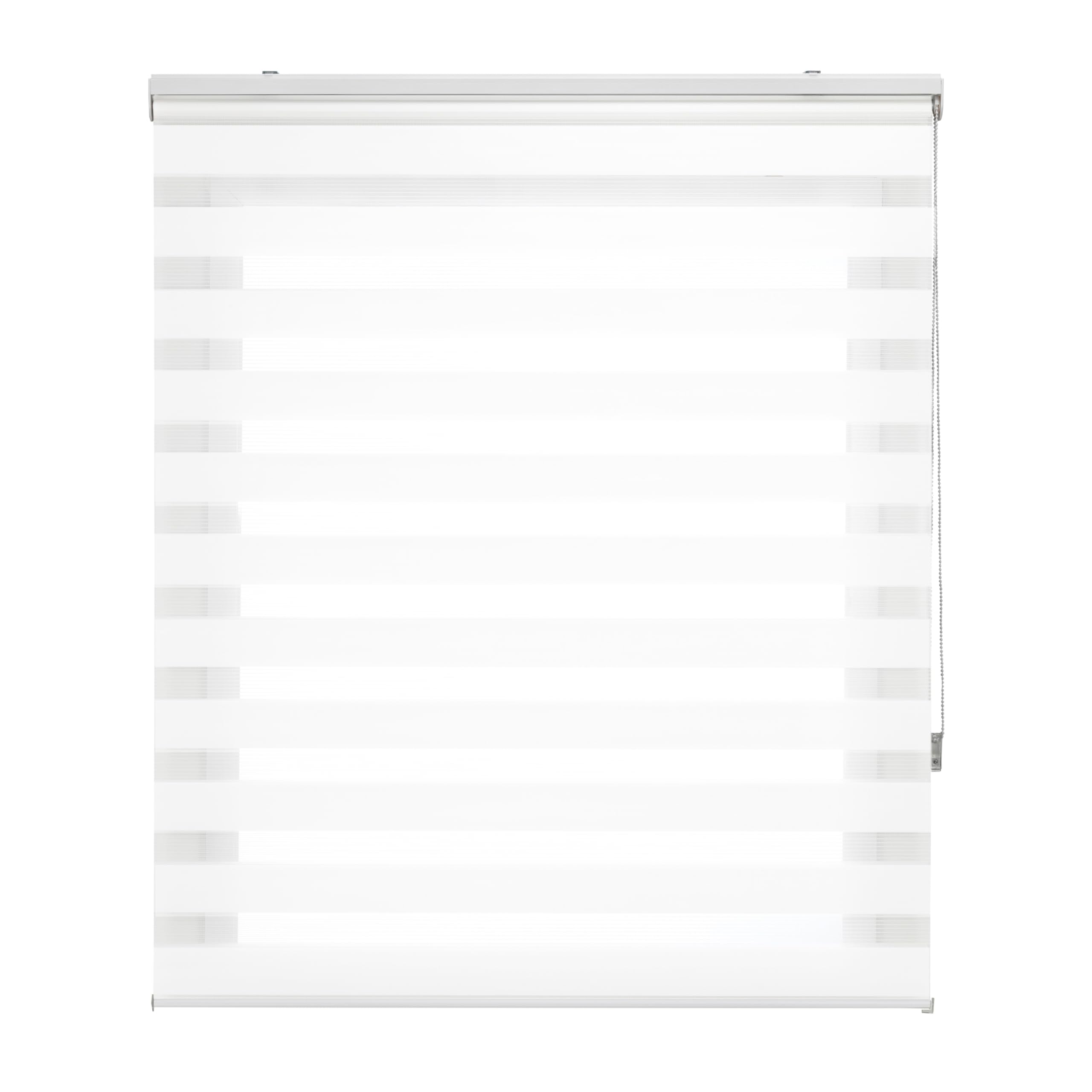 Blindecor Lira Store enrouleur nuit et jour - Blanc - 160 x 180 cm (l x h) - Dimensions du tissu 157 x 175 cm - Stores nuit et jour élégants