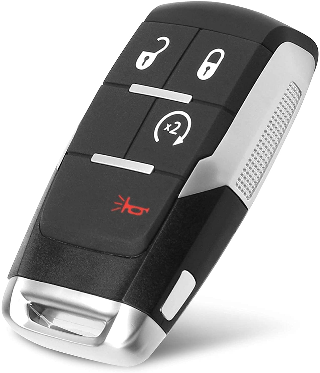 Tyranway 4 Button Keyless Entry Remote Smart Replacement Car Key Fob Compatible with RAM 2500 3500 5500 2019-2020 FCC ID: GQ4-76T 68365327, 433 MHz