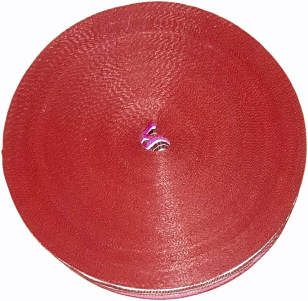 Image of ABB Ropes & Niwars 2 Inch X 50 Meters Plastic Niwars Webbing Roll for Folding Khat, Khatiya, Charpai Folding Bed,Chair, Baskets and Other Art Projects (Red)