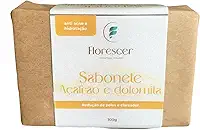 Sabonete Natural com Açafrão e Dolomita - Clareador Anti Foliculite Redução de Pelos Hidratação