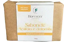 Sabonete Natural com Açafrão e Dolomita - Clareador Anti Foliculite Redução de Pelos Hidratação