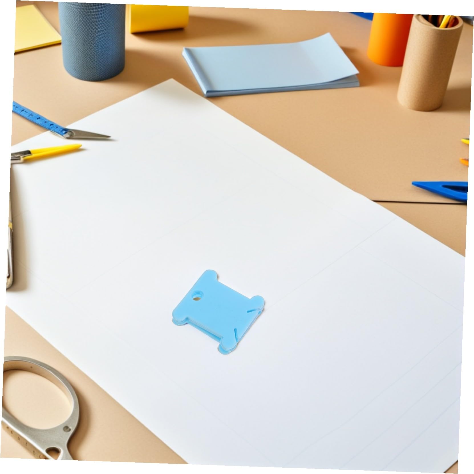 500 Stück Stickgarn Wickelbrett aus Transparentem Kunststoff Stickgarn Organizer mit Fadenlöchern und Spulenschlitzen Garnrollenhalter für Kreuzstich DIY Nähzubehör