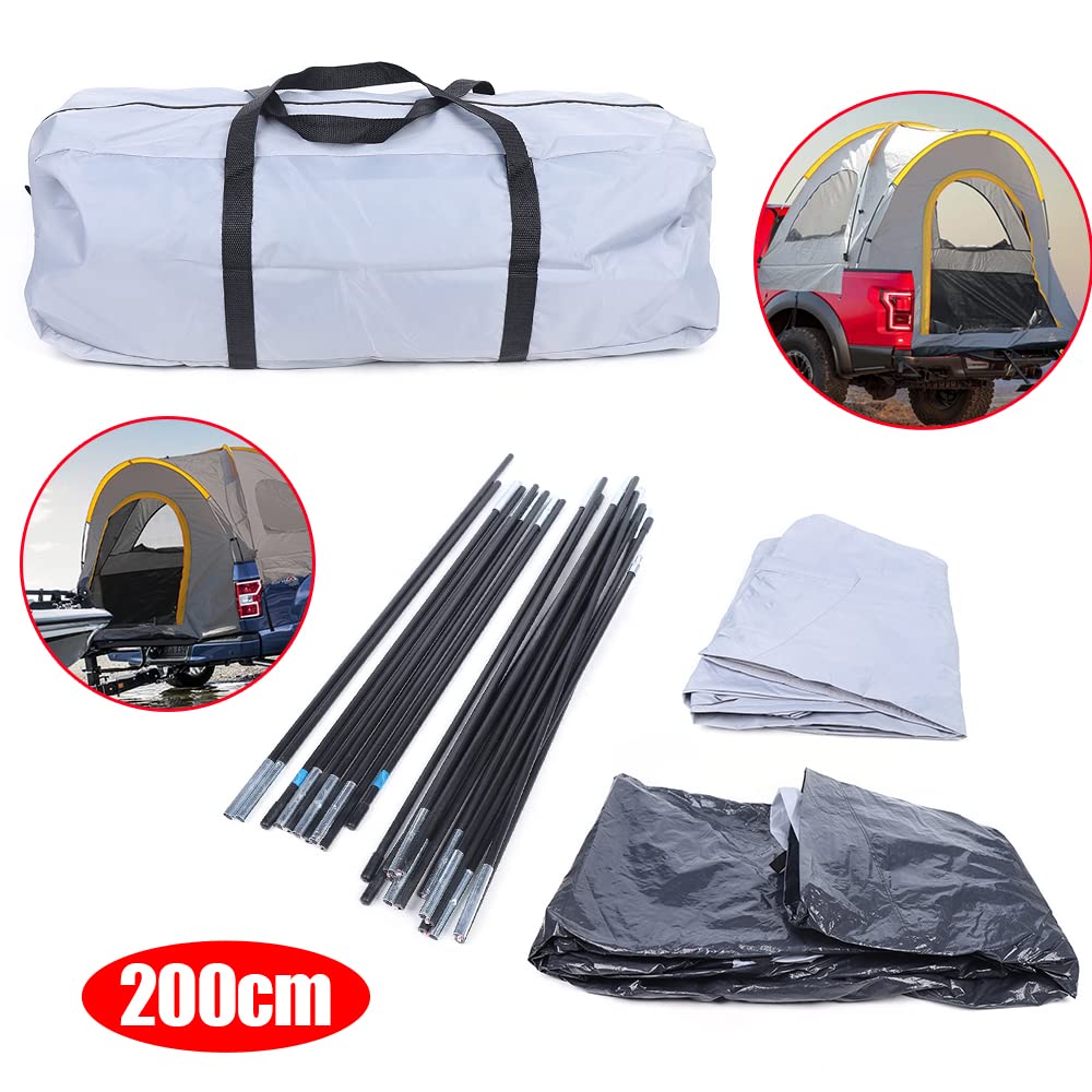 Pickup Truck - Tenda impermeabile, 315 x 180 x 170 cm, per 2 persone, colore bianco e nero, campeggio, pesca, picnic