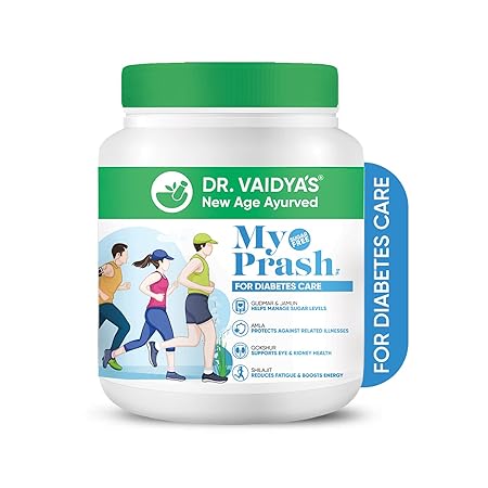 DR. VAIDYA'S new age ayurveda MyPrash Sugar-free Chyawanprash for Diabetes Care | Sugar free| Gluten-free | Manage Sugar Levels | 50+ Ayurvedic, Natural Herbs - 900 gm - Pack of 1