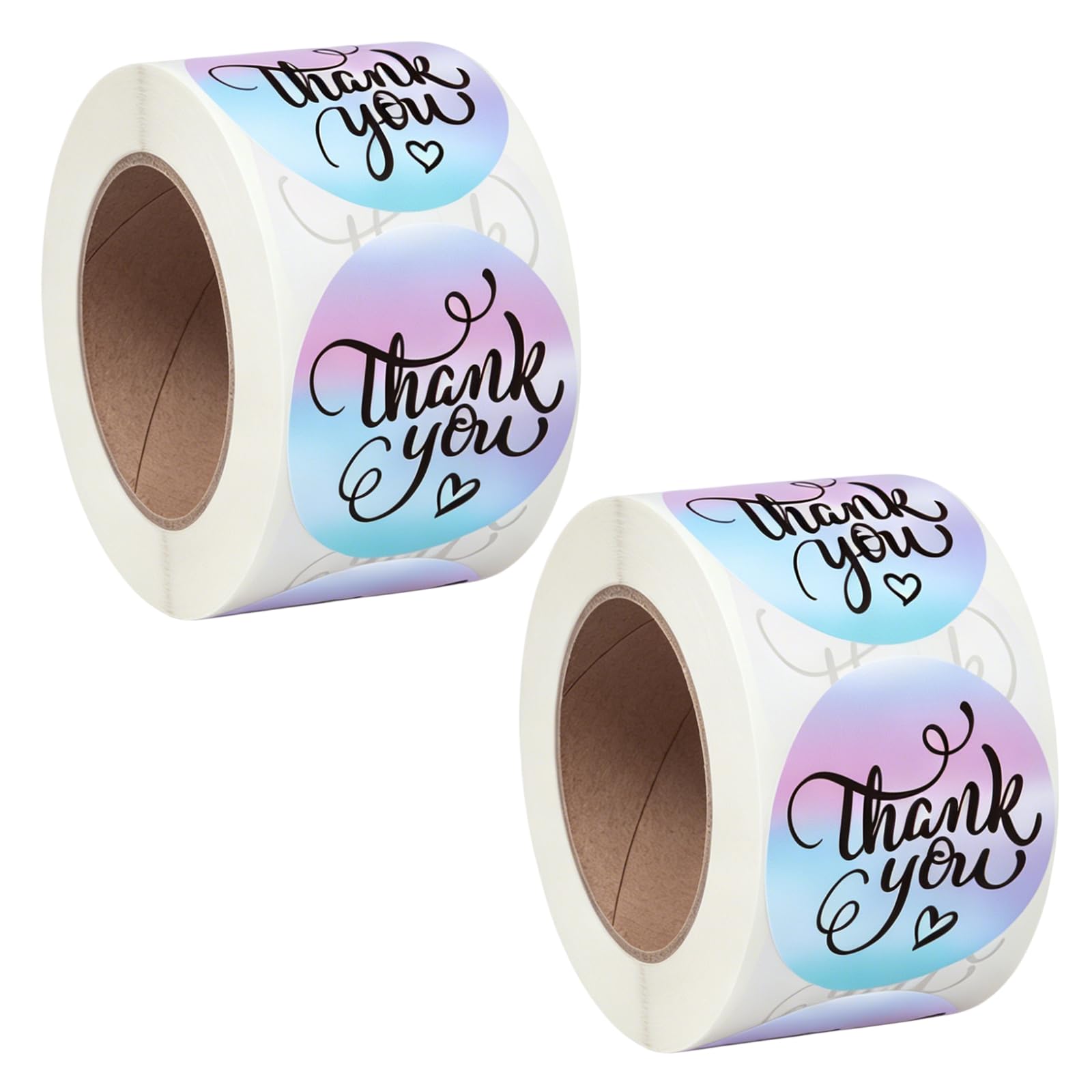 Thank You Stickers, Small Holographic Business Sticker, 1000Pcs
