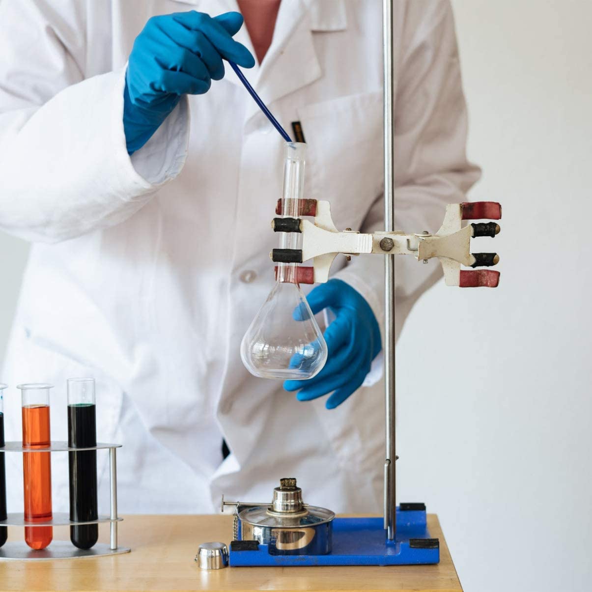 Matraz Volumétrico De 2 Uds Con Tapón, Matraz De Medición De Vidrio Transparente De Cuello Estrecho De Fondo Plano Para Prueba De Experimento Químico De Ciencia De Laboratorio