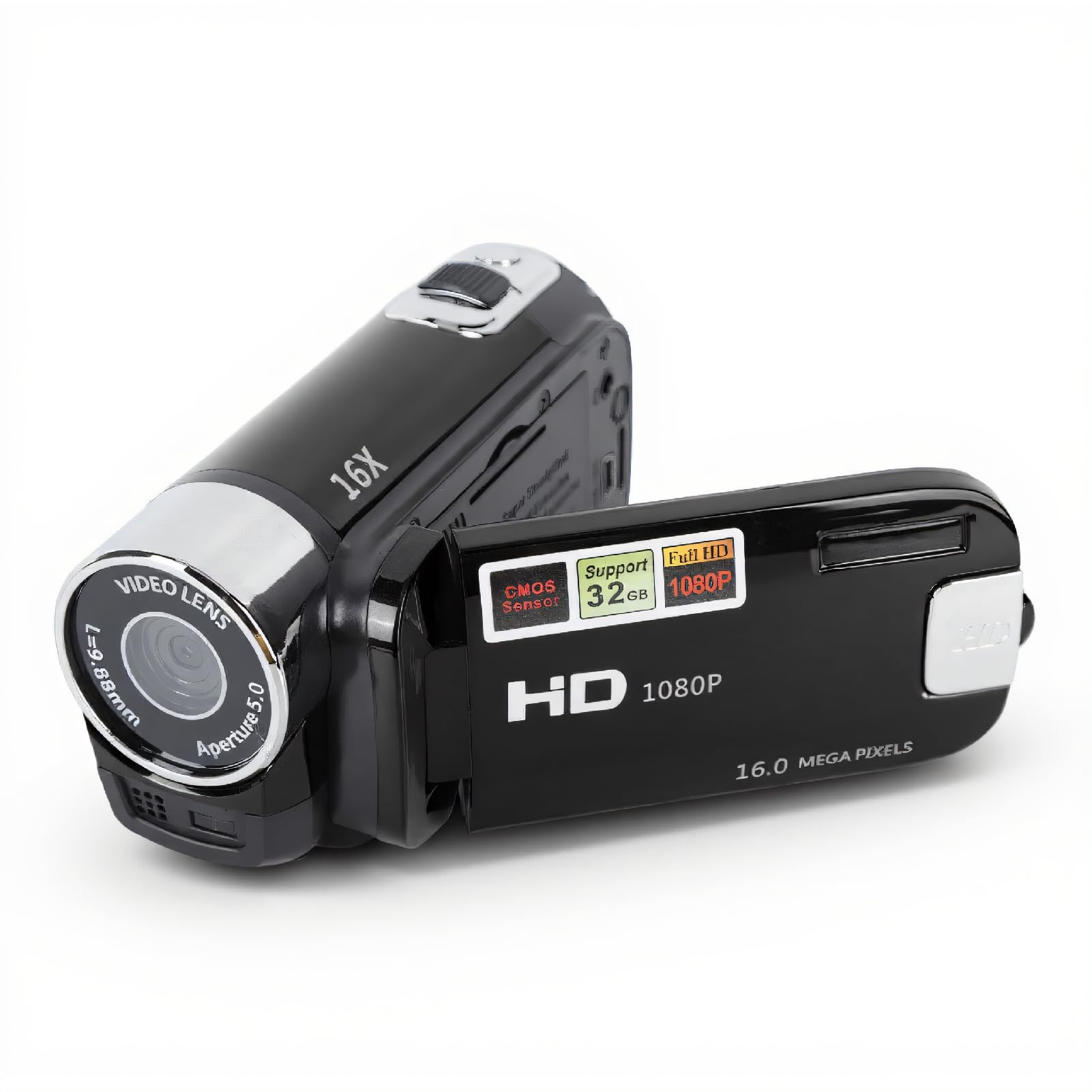HD Digital Video Camera Recorder 本体 Digital Camera Recorder, 1080P 16X Digital Zoom Camcorder with 2.7