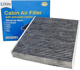 EZfiltr(CF12157) Cabin Air Filter with Activated Carbon for Avalon/C-HR/Camry/Corolla/Prius/RAV4/Highlander/Venza/Sienna,ES300h/ES350/RX350/RX350L/RX450h/RX450hL/ES250/UX200/UX250H,Ascent/Outback,CX-9