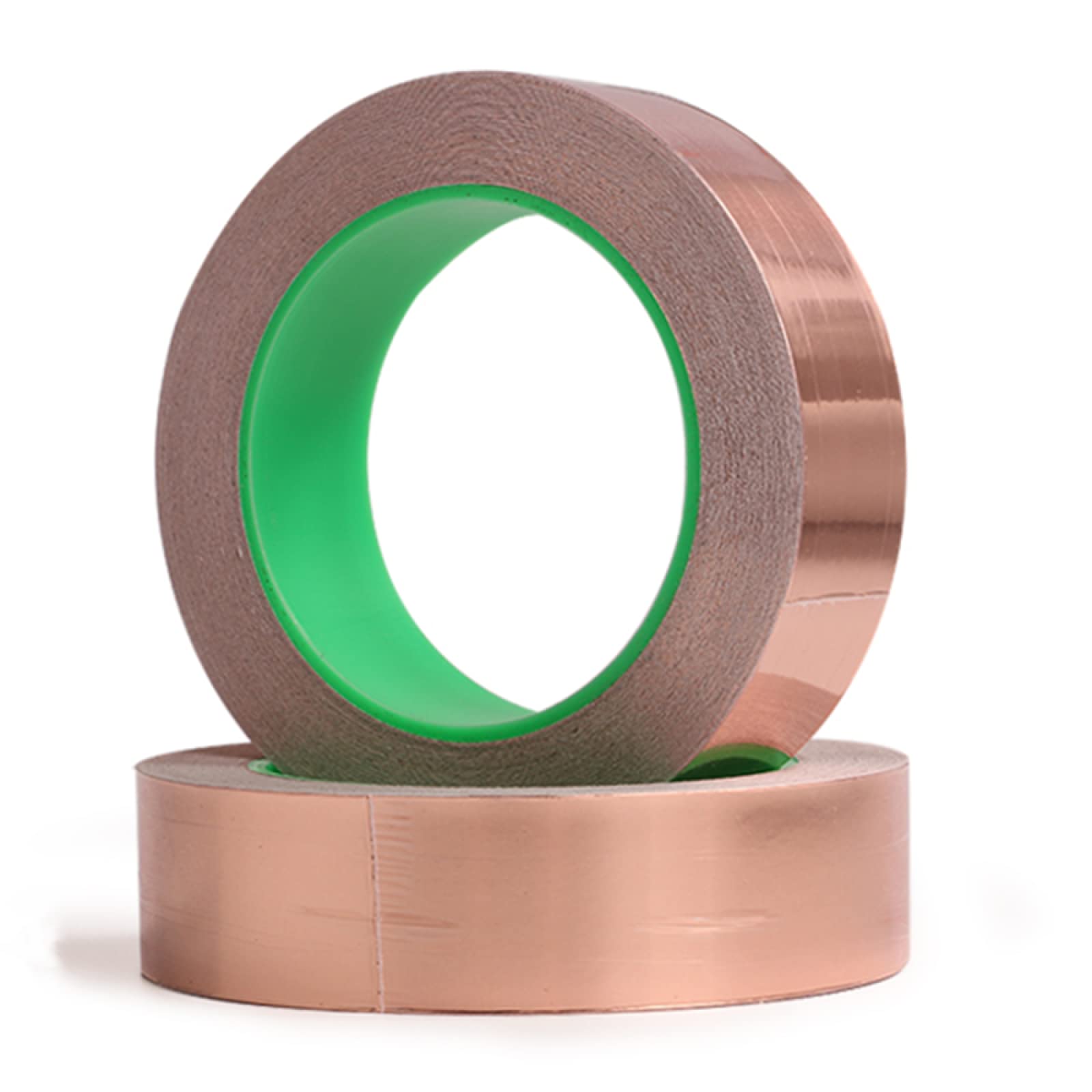 Doppeltes leitfähiges Kupferfolienband, doppelseitiges leitfähiges Kupferfolienband aus reinem Kupfer, leitfähiges Band, Abschirmband,0,05 Dicke * 80 mm Breite * 20 Meter