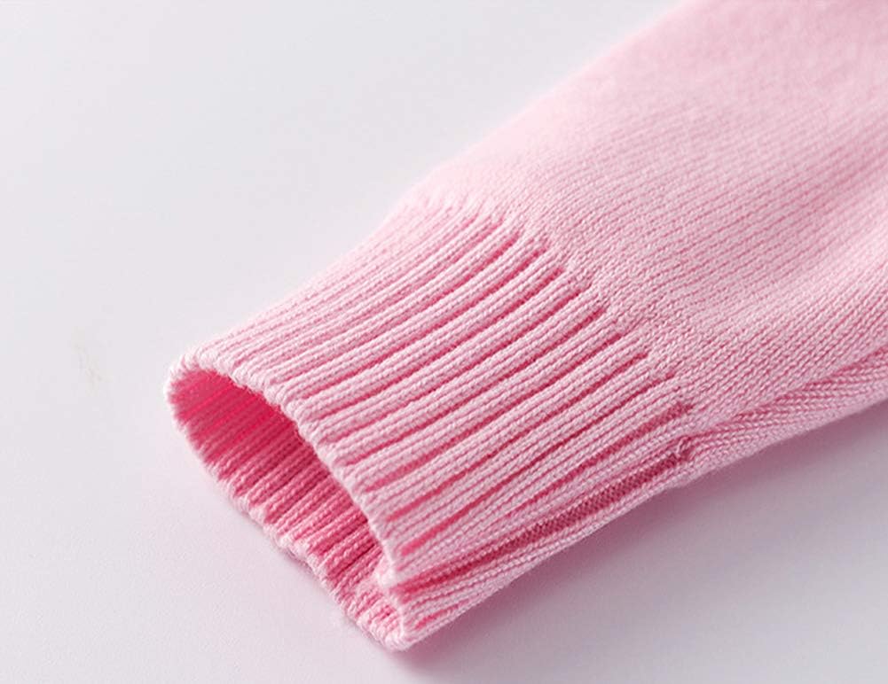 Julerwoo Girls Pink Crewneck Sweater Rainbow Knit Sweaters Pullover Tops for 2-8 Years - Image 5