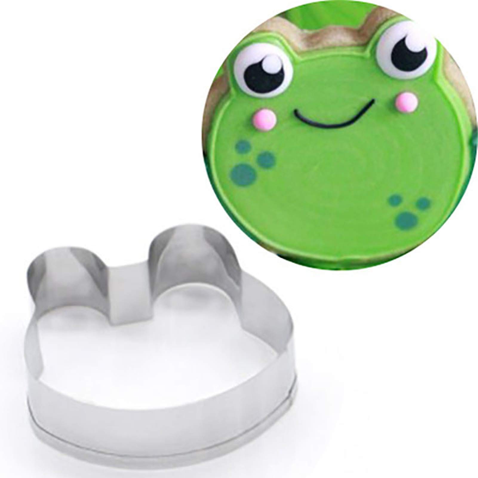 Dubens Frog Stainless Steel Mould Cookie Dessert Cake Sugar Craft Biscuit Cutter Baking Tool Baking Decorating Tools For Cake (Frog)