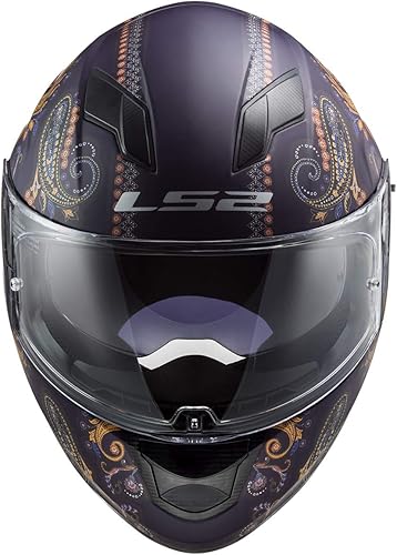 Vista 23 de LS2 Helmets - Casco integral Stream Street Negro -,negro rojo,Verde Fallout,Mate negro,Camaleón Serpiente,Speed Demon,Blanco,Glow Blue Hashtag,Ninja