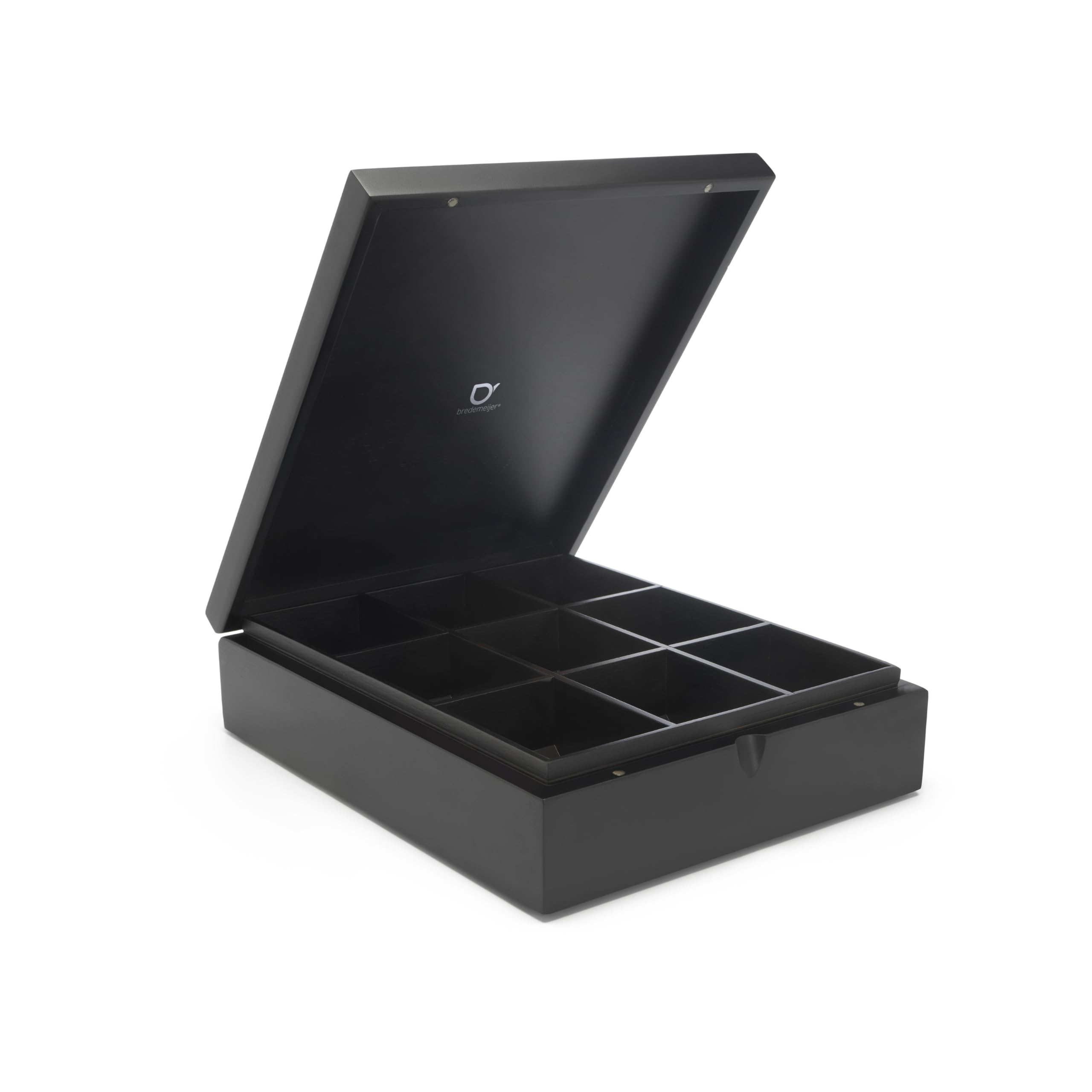 Bredemeijer Teebeutelbox Teebeutelbox 9 Fächer Bambus Schwarz