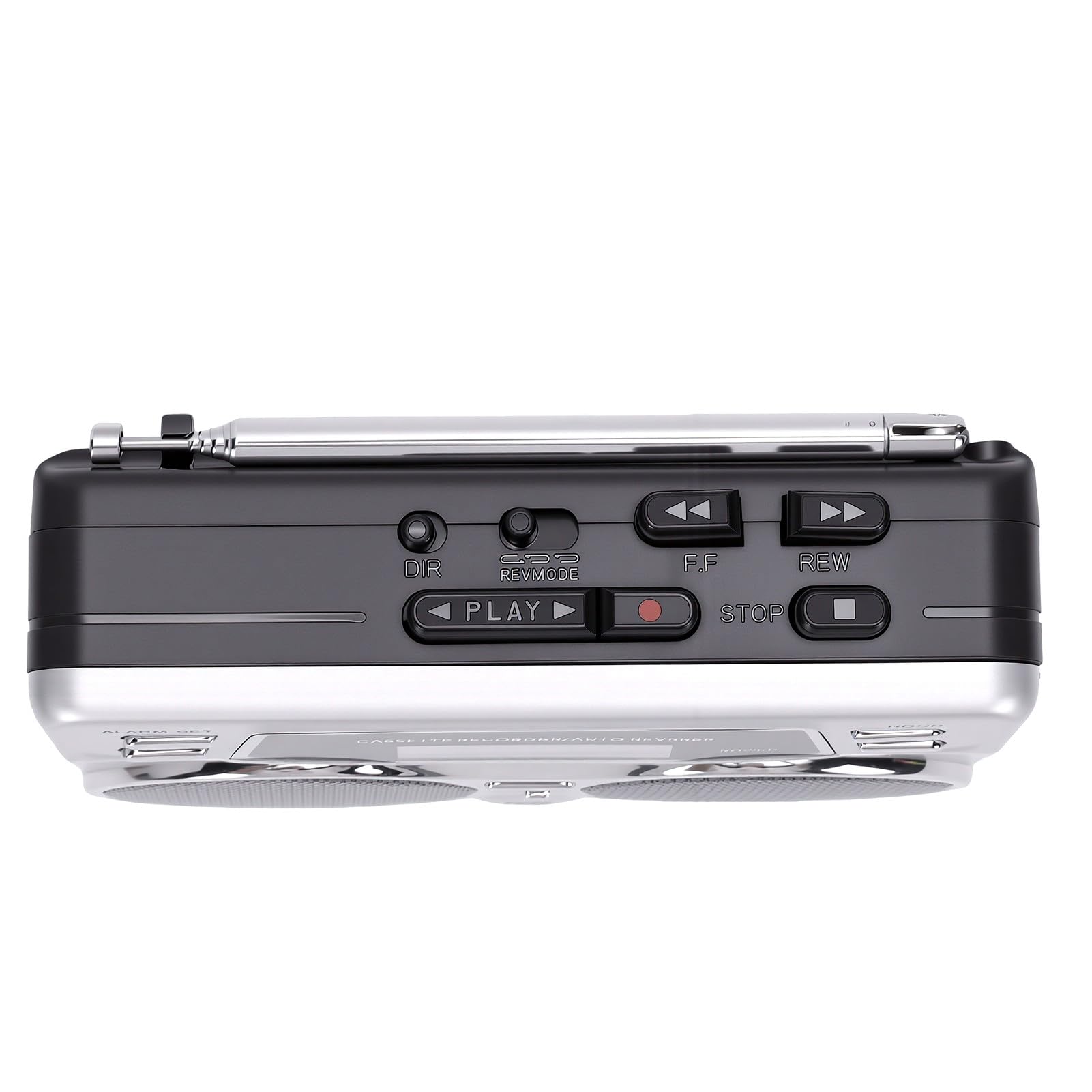 Bewinner Reproductor de Casete Retro con Grabadora de Cinta Inversa Automática con Radio Am FM | Cuerpo ABS, grabadora portátil, escucha en casa y al aire libre, pantalla LCD, uso de auriculares