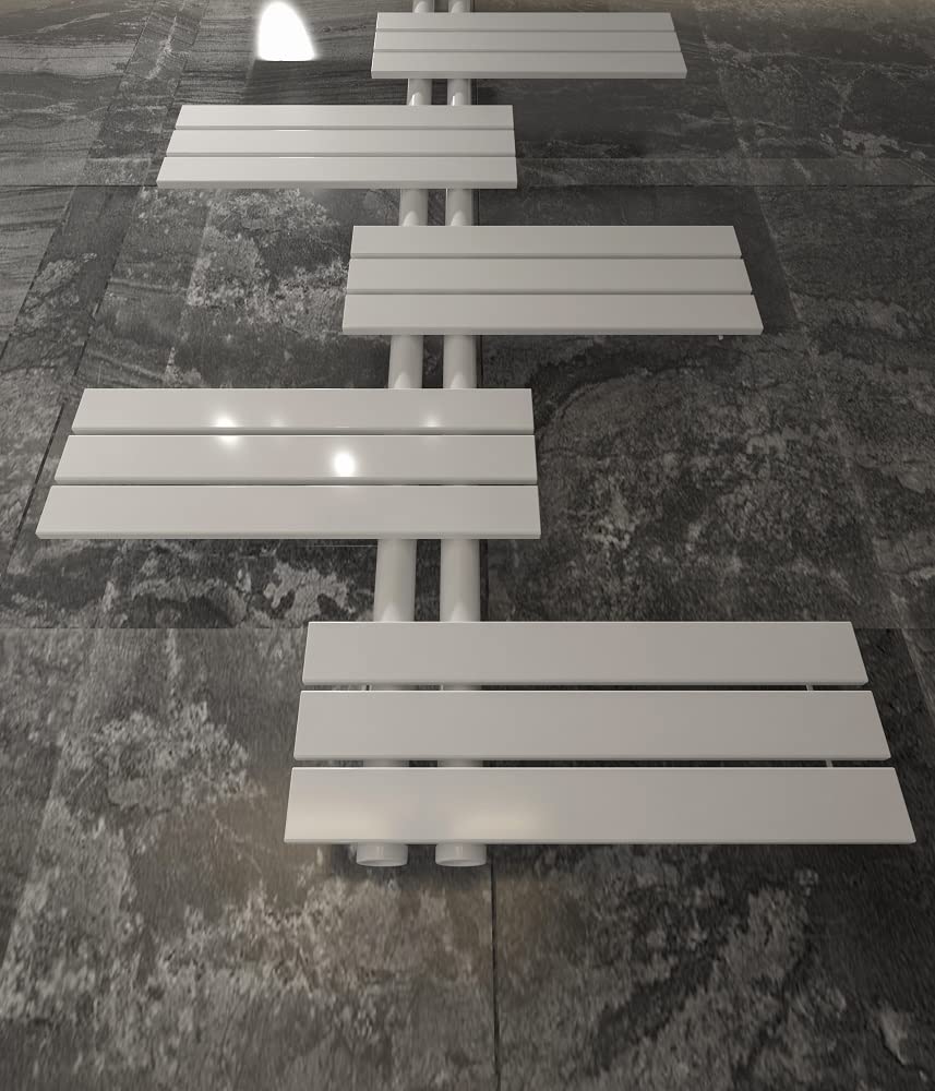 MC Heat Grzejnik łazienkowy 600 x 1400 mm – biały – z przesuniętym przyłączem środkowym – elegancki grzejnik panelowy