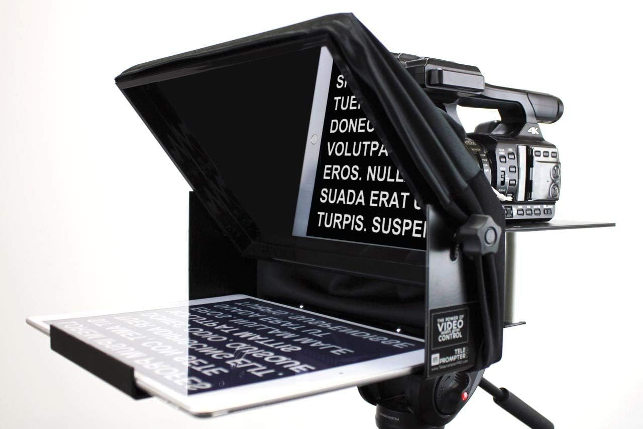 Special Pack TeleprompterPAD® iLight PRO 13''+Remote+App+Technical Support-Big Screen-100% Aluminum-iPad PRO/Android/Windows-Resistant Professional Teleprompter-Multicamera-HD Beamsplitter Glass-Made in EU Discount 90% Pack TeleprompterPAD® iLight PRO 13''+Remote+App+Technical Support-Big Screen-100% Aluminum-iPad PRO/Android/Windows-Resistant Professional Teleprompter-Multicamera-HD Beamsplitter Glass-Made in EU