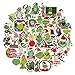 50 pièces autocollant Grinch aux cheveux verts, autocollant Animal Doodle mignon chat chien tigre hibou autocollant ordinateur portable bouilloire voiture casque planche roulettes vinyle décalcomanie