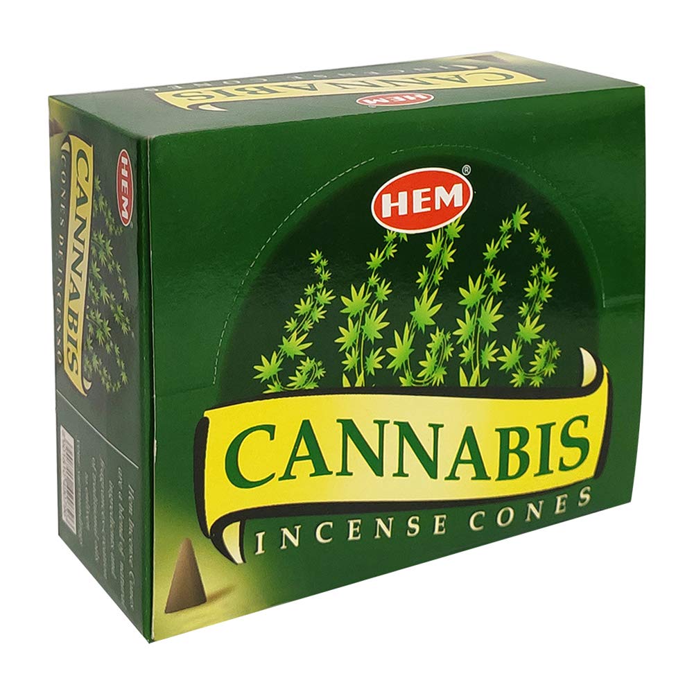 Cannabis Räucherkegel und Räucherkegel Bundle Weihrauchgefäß Insense Hem Räucherstäbchen