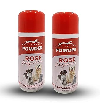 Royale Dog Cat Pet Powder Fragrance Companion Care Net Weight 150 gm Pack of 2 (Rose)