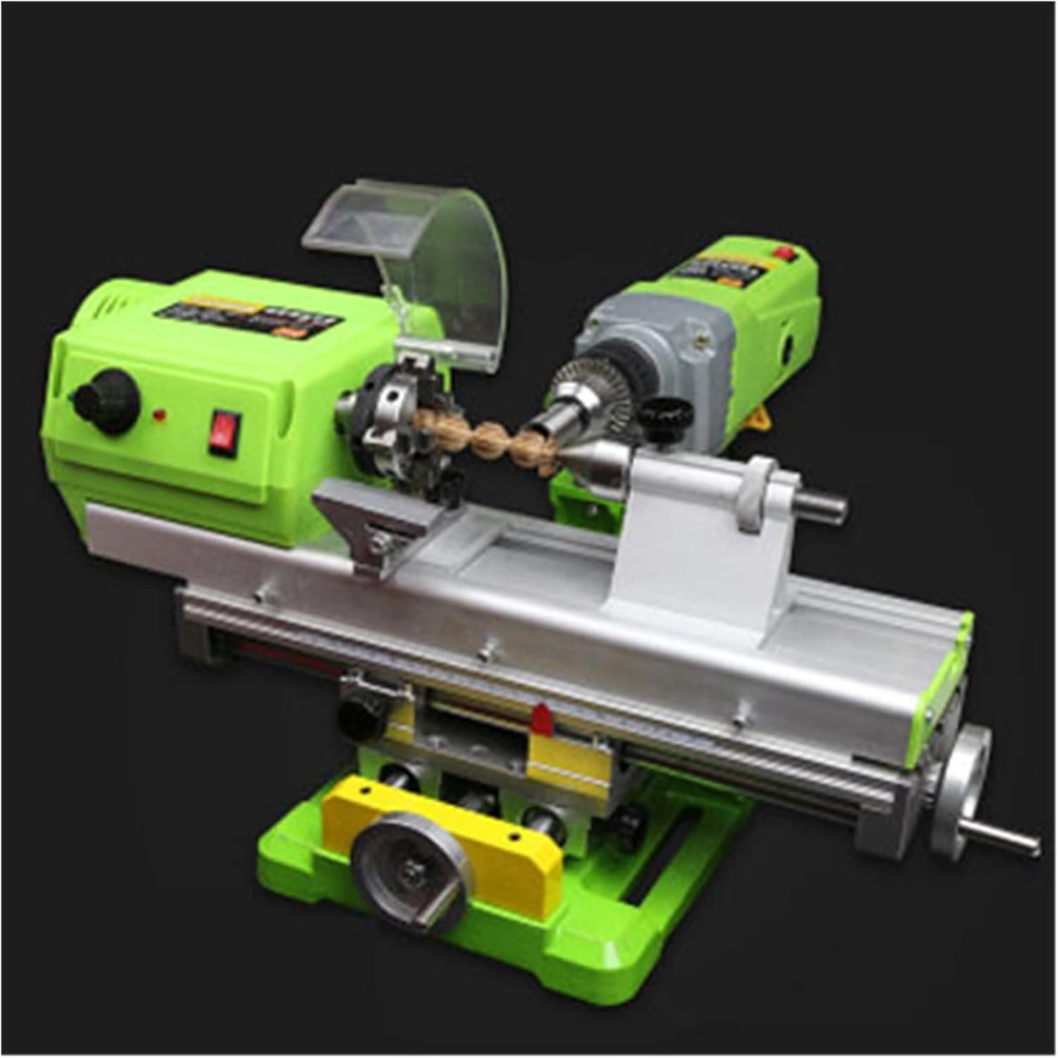 Miniature Lathe, Small Lathe Bead Machine DIY Woodworking Equipment