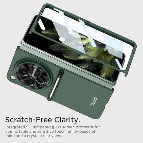 Miniatura 3 de Miimall Compatible con Slim OnePlus Open Case con S Pen y protector de pantalla Ultra-Thin Hard PC todo incluido para OnePlus Open 2023 (verde)