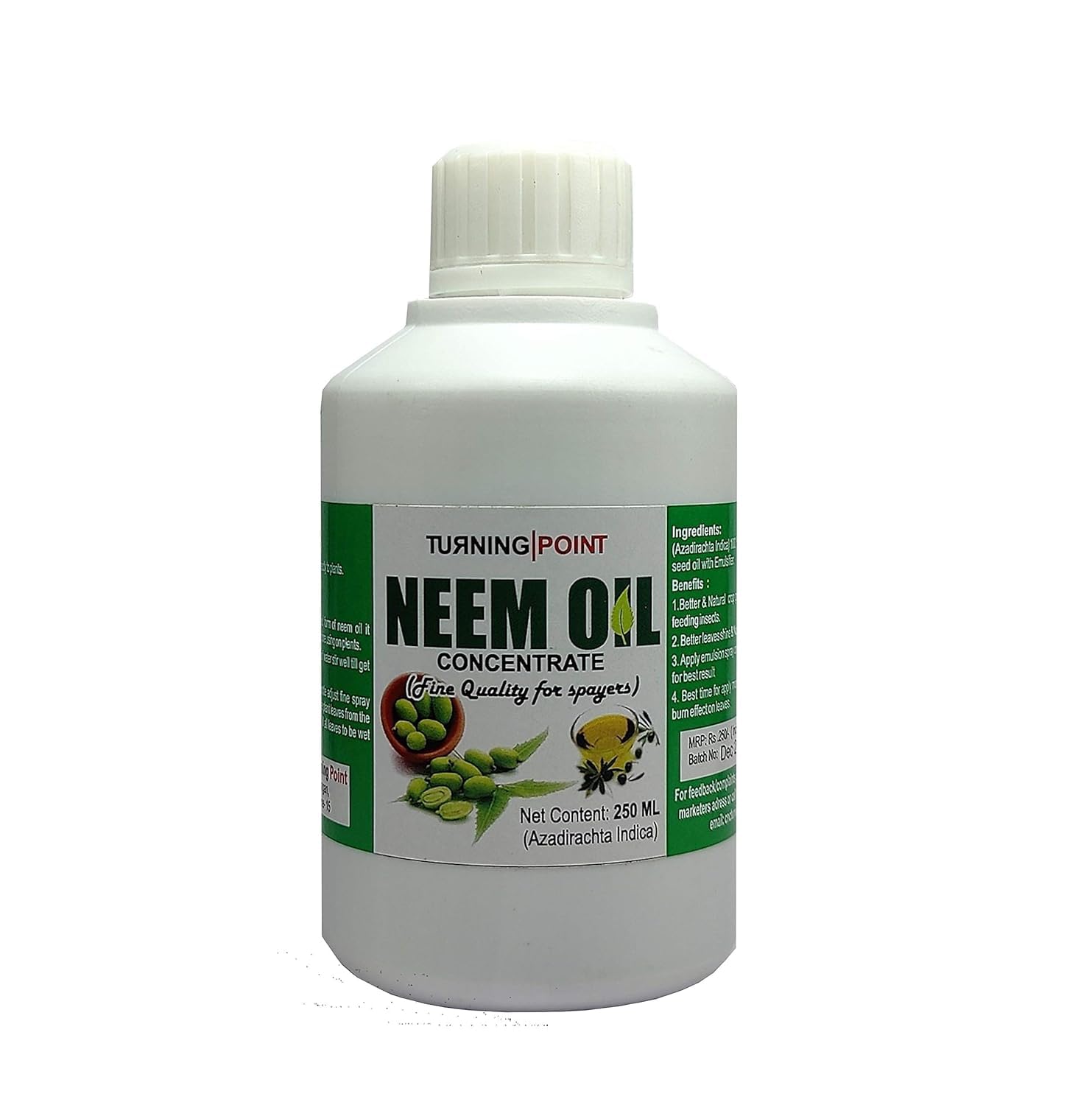 Chipku Pure Cold Pressed Water Soluble Neem Oil Concentrate For Plants & Garden 250ml Pack Of 2 With FREE Measuring Cup |For Making 100 Neem Spray Bottles For Plant Insects | Herbal Pest Repellent | 3 in 1 Formula (B0CWY651M4) Amazon Price History, Amazon Price Tracker