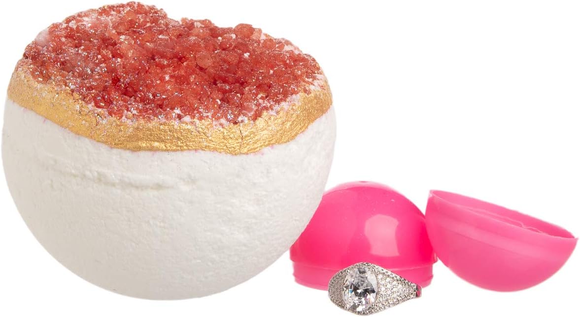 Pearl Bath Bombs With Rings Inside: XL Bath Bombs, 9oz Fizzy Bath Bombs For Women, Fun Bath Bombs For Kids With Surprise Gift