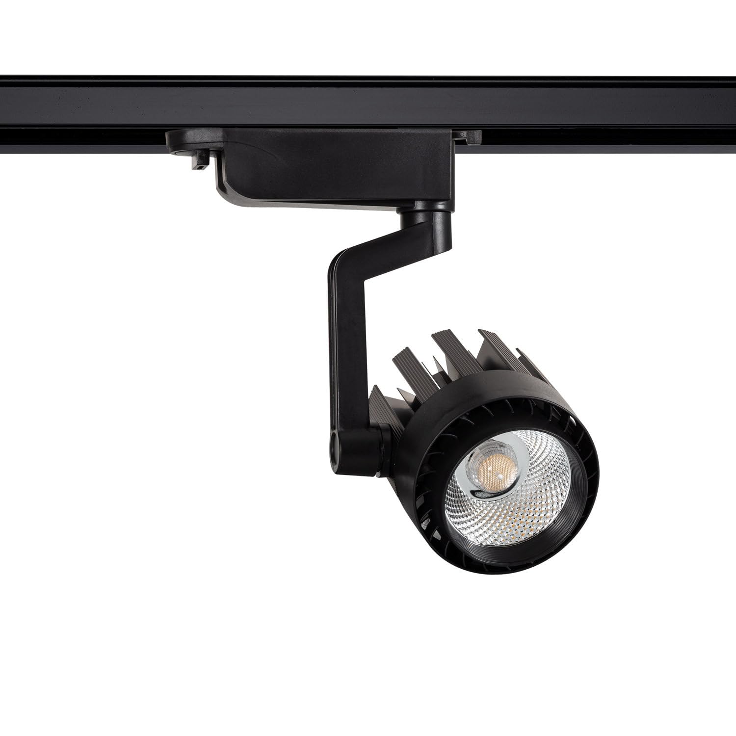 LEDKIA LIGHTING Foco Carril LED Trifásico 30W Dora Negro 5000K Blanco Frío