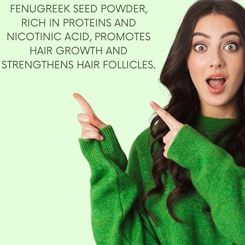 Miniatura 5 de Polvo de semilla de fenogrecotrigonella foenum graecum 100% natural para un cuerpo fuerte y saludable, piel suave y cabello sedoso brillante, 0.5