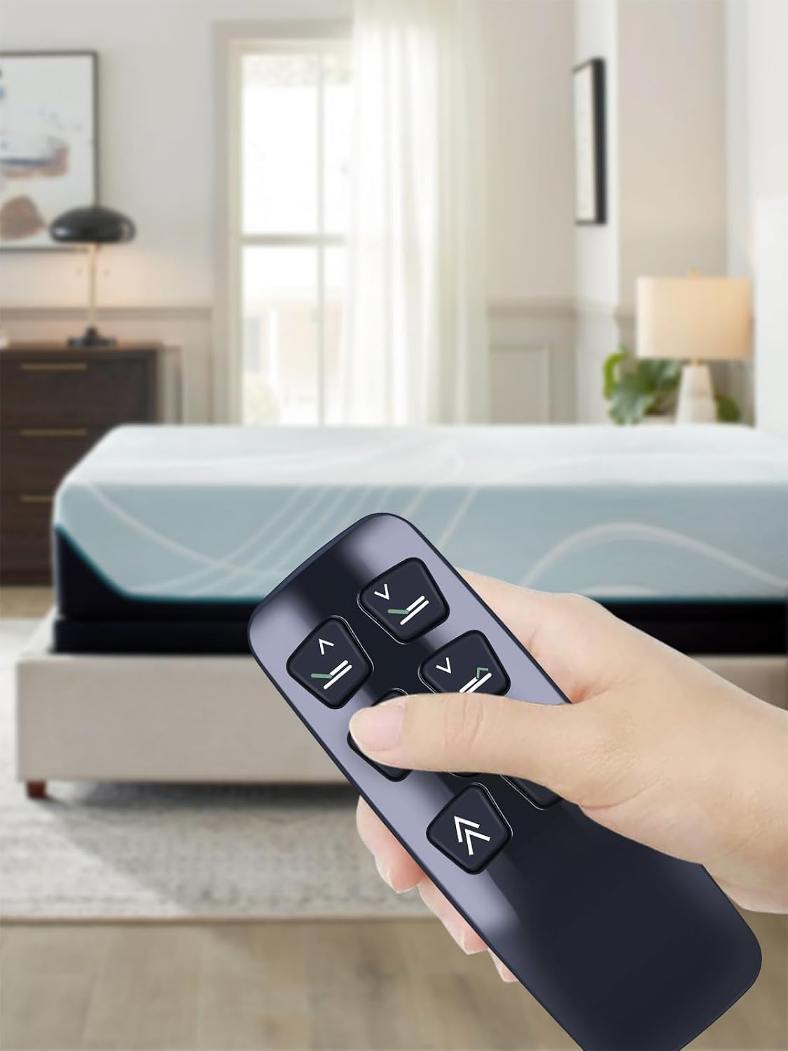 New Adjustable Bed Replacement Remote Control Compatible with Leggett and Platt 100 Series II or New Gen T-120 Adjustable Bed Base (New Black Version)
