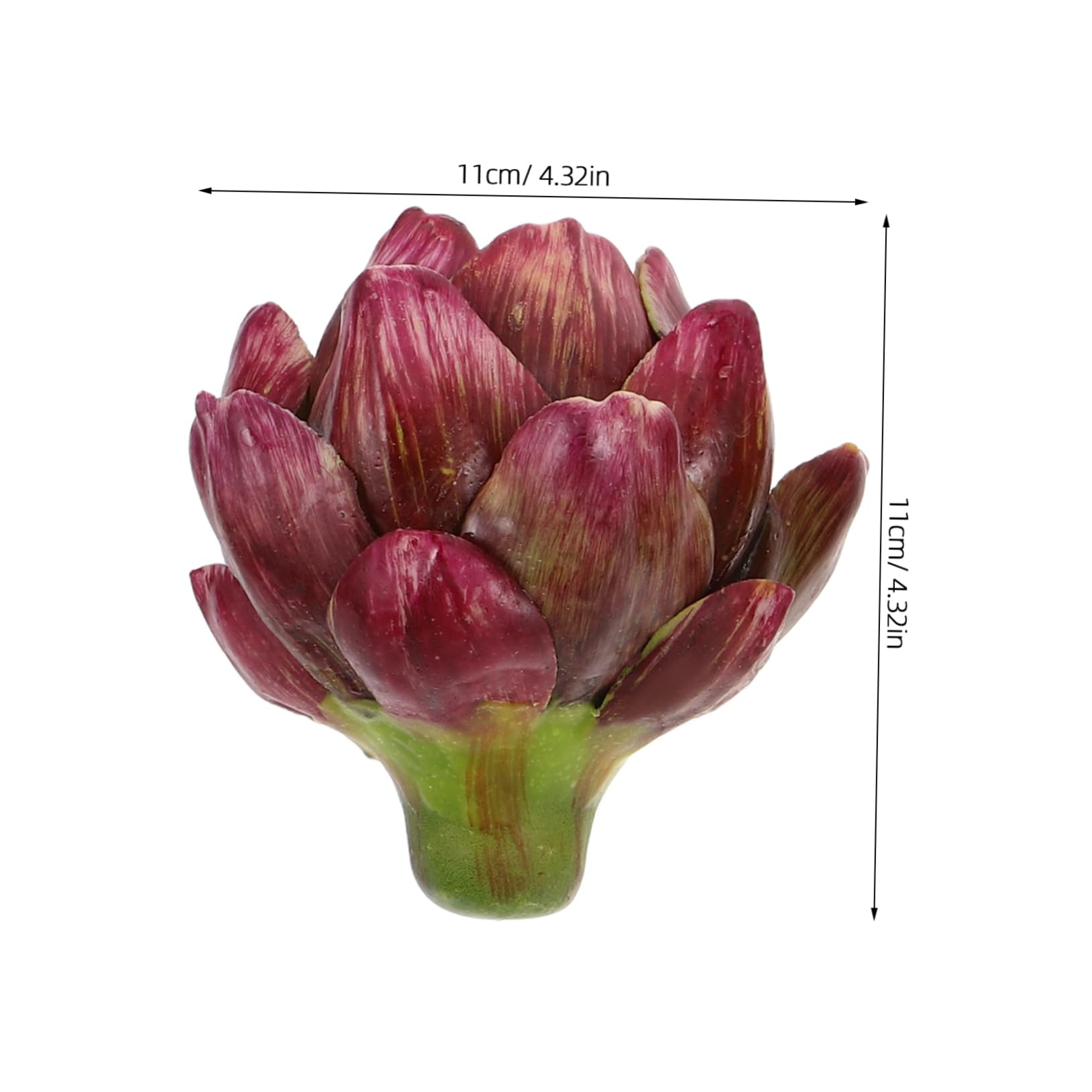 Cabilock 6pcs Realistic Faux Artichoke Decorative Vegetables Nordic Style Centerpieces for Home Event Table Decor Lifelike Artificial Arrangements for Weddings Special Occasions