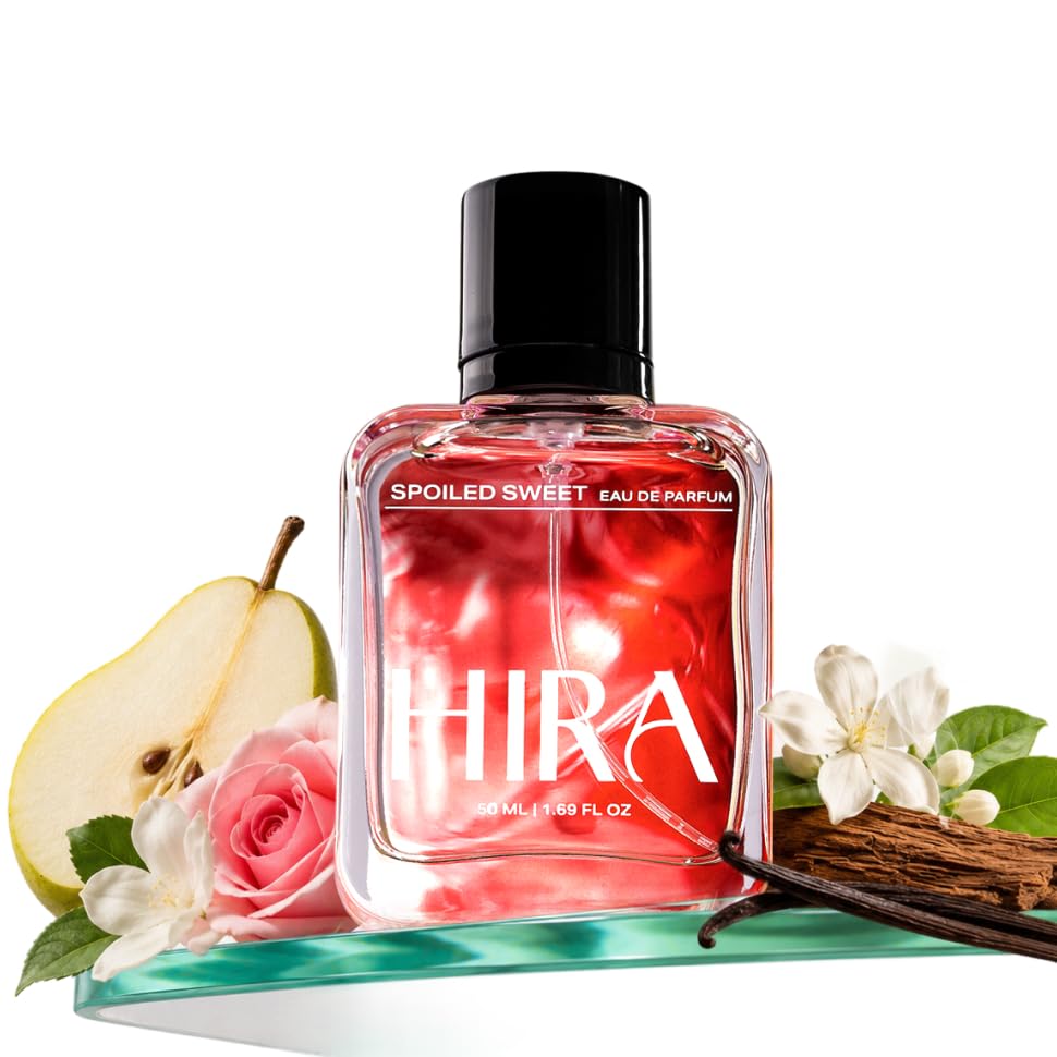 HIRA Spoiled Sweet Perfume for Women | Perfume for Women Long Lasting Smell | Best Women Perfume with Pear, Hazelnut & Vanilla Notes | Sweet & Fruity Everyday Fragrance | 50ml Eau De Parfum for Women-image-22