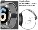 Estrenar 22mm Silicon Smart Watch Strap with Folding Magnetic Lock Compatible with Noise ColorFit Pro 4/Max, boAt Xtend, OnePlus, Galaxy Watch 3, Amazfit GTR, Realme S/S Pro & All 22mm Watches Grey gallery image