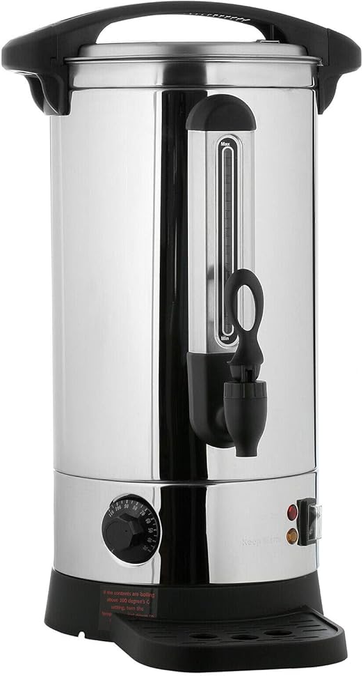 Ovation Stainless Steel 10 Litre Catering Kitchen Hot Water Boiler Tea