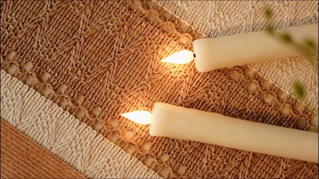 Image of KSWING 2 PCS Upgraded Real Wax LED Flameless Taper Candles with Remote, White Candlesticks Battery Operated Flickering - 9.6 inch Long Realistic Fake Candle Sticks for Home /Wedding /Fireplace Xmas Decor