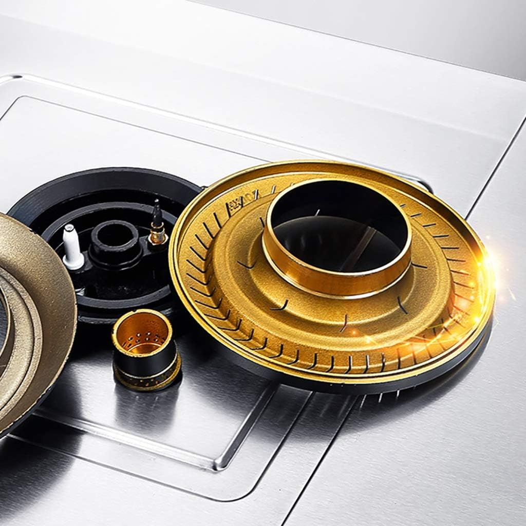 Gas Stoves Gas 71cm Built-in 2 BurnersGas hob Pulse Ignition |Automatic Flameout Protection|Anti-Slip Stove Frame|Zinc Alloy Knob [Energy Class A] (Color : Black Size : NG) (Silver LPG)