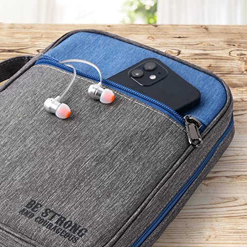 Bible Cover Case With Handle, Front Pockets And Christian Cross Bookmark Sets For Men (Standard-1) #TOP6