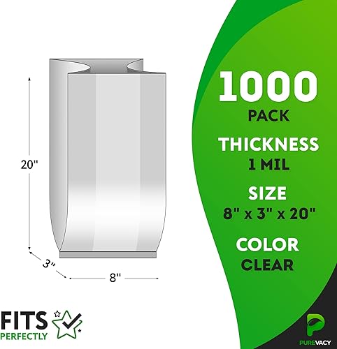 Miniatura 9 de Paquete de 1000 bolsas de plástico transparentes con fuelle lateral para regalos, 4 x 2 x 10 pulgadas. Bolsas de regalo de plástico transparente de