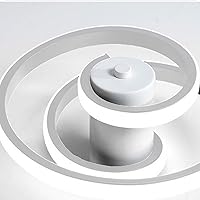 Vista 5 de Xuthusman Lámpara de techo moderna LED de acrílico para sala de estar, dormitorio, lámpara de montaje empotrado, elegante accesorio de pasillo de 19