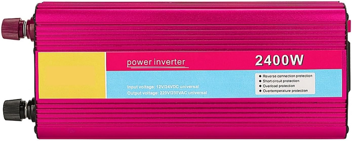 Input 12V/24V Output 220V/230V Universal Power Inverter 12v 220v 50hz Modified sine Wave Inverter Sustain Full 1200 W Peak 2400W Output Sustain 1200W Generic Universal